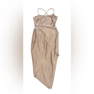 Ruda Elegant Champagne Sleeveless Dress